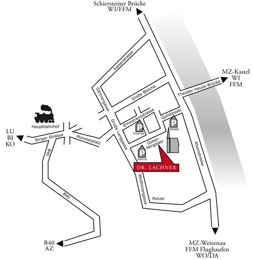 Gutenbergplatz 14 - Anfahrt